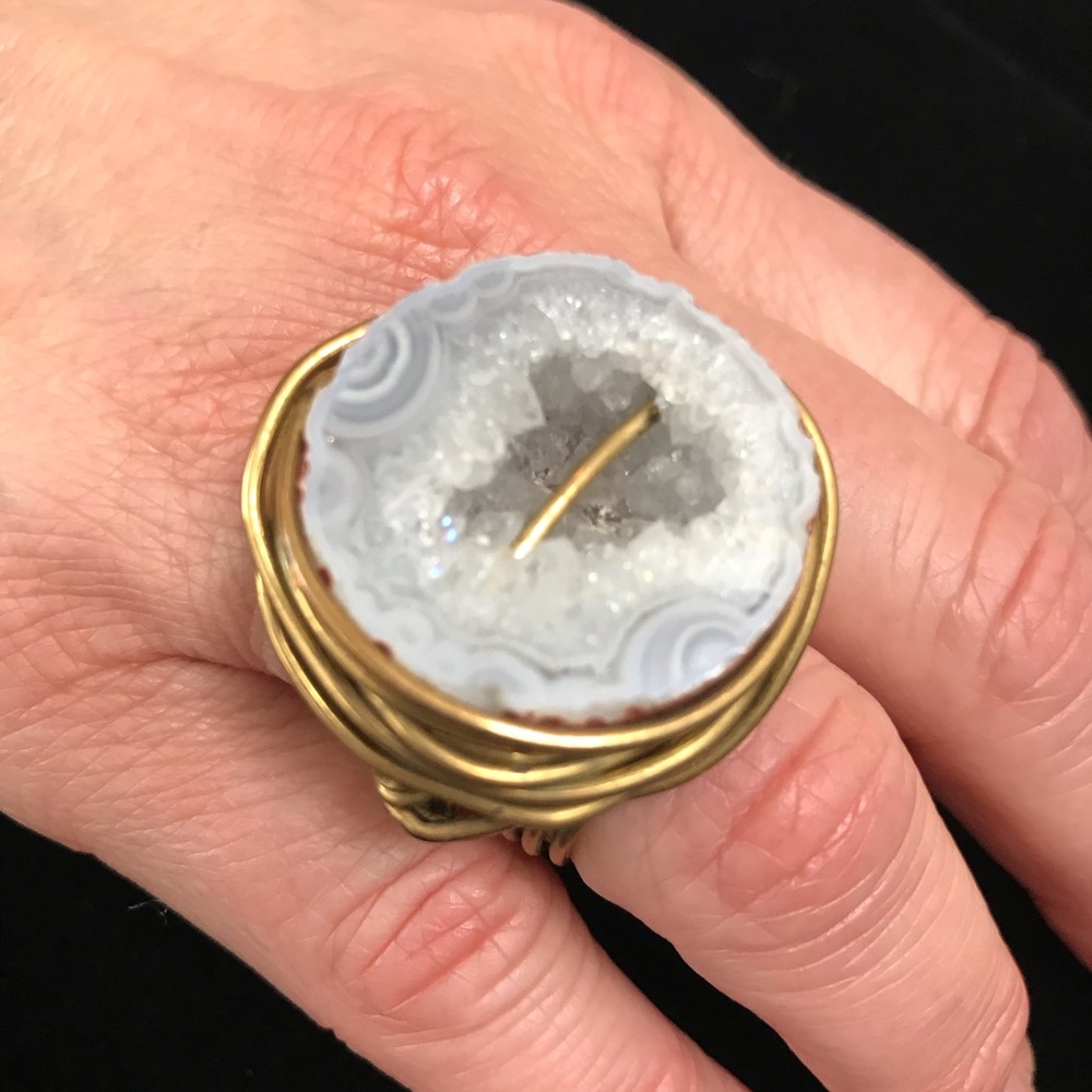 Large Crystal Ring